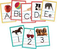 Alphabet And Numbers Accent Cards