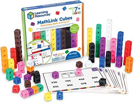  Mathlink Cubes Elementary Math Activity Set
