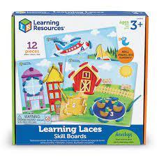 Learning Laces Skill Boards 12pcs