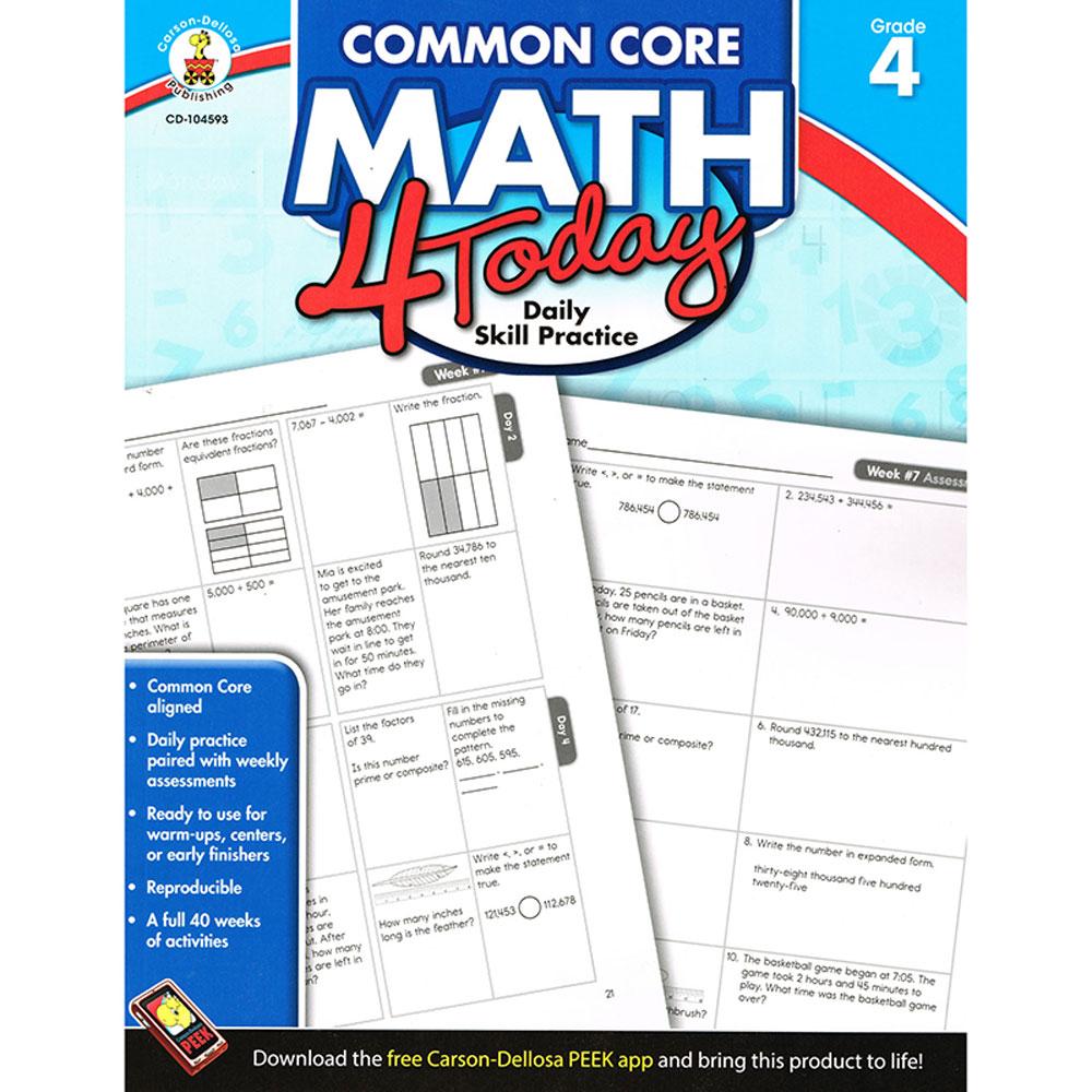 Common Core Math 4 Today Gr. 4