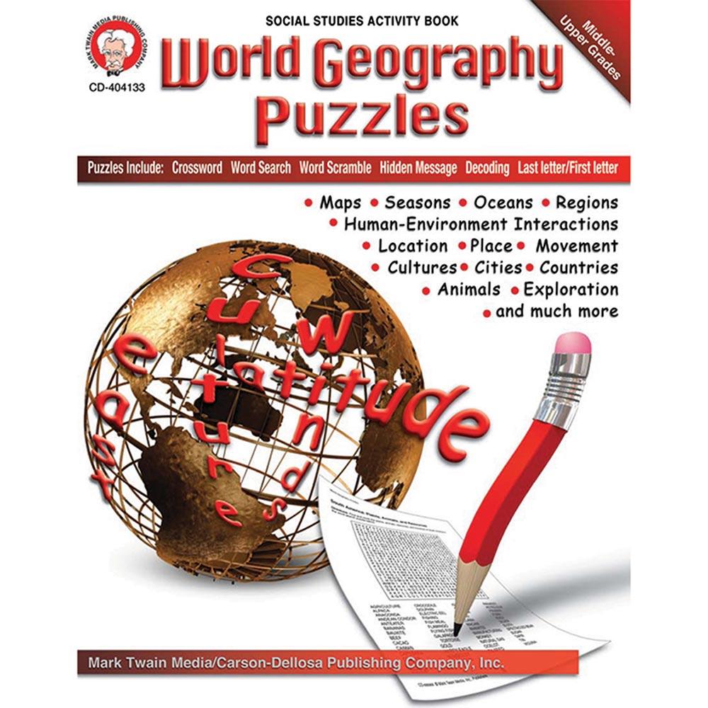  World Geography Puzzles Resource Book Gr.6- 12