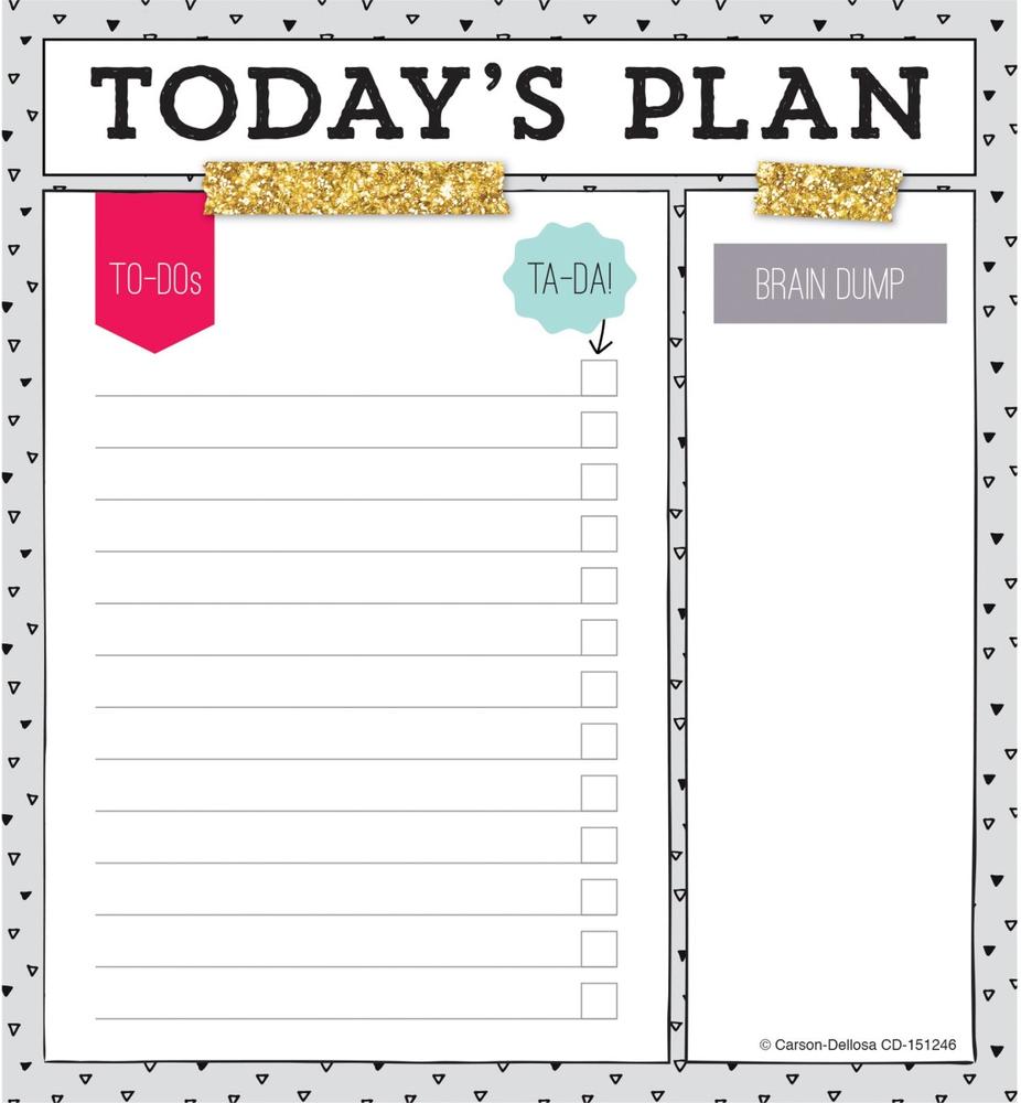 Todays Plan Notepad