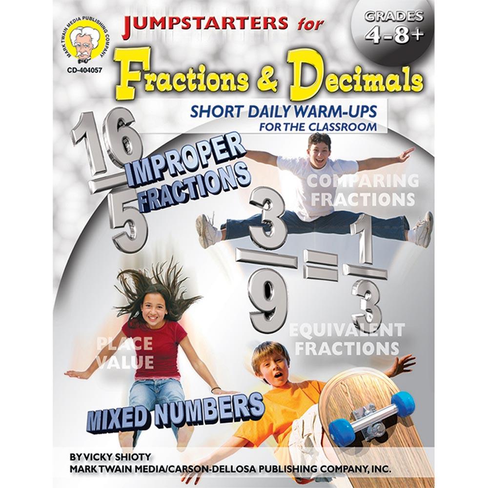 Jumpstarters For Fraction + Decimals Gr.4+