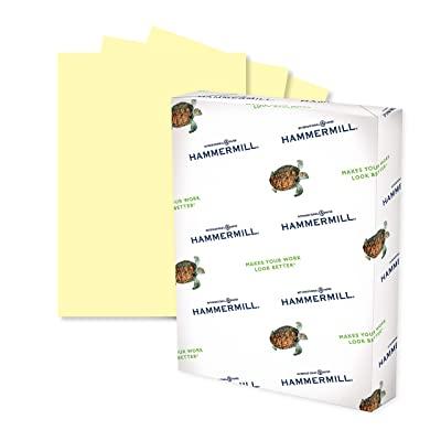 Colored Paper 20lb 8-1/2 x 11 Canary 500 Sheets/Ream