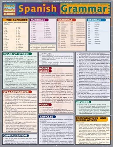  Bar Chart : Spanish Grammar 1423219635