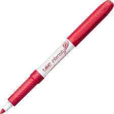 Bic Intensity Low Odor Dry Erase Marker Tank Chisel Tip Red (12) Each (32330ea)