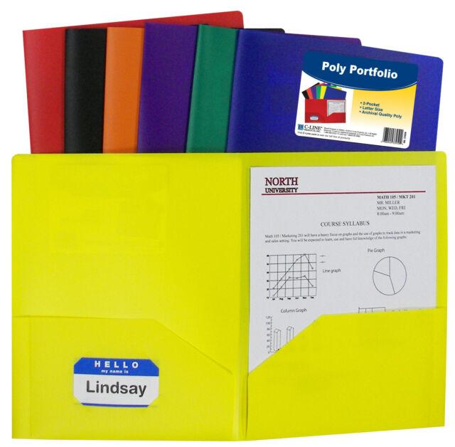 Poly Pocket Folder ASST - Sold as Eaches