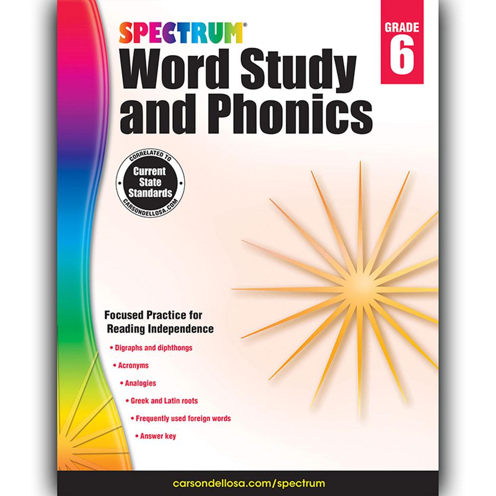 Spectrum Word Study & Phonics Gr.6