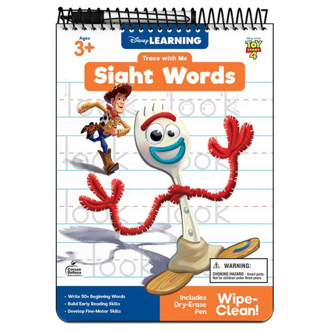 Disney Learning: Trace With Me Sight Words,pixar, Gr.pk-2