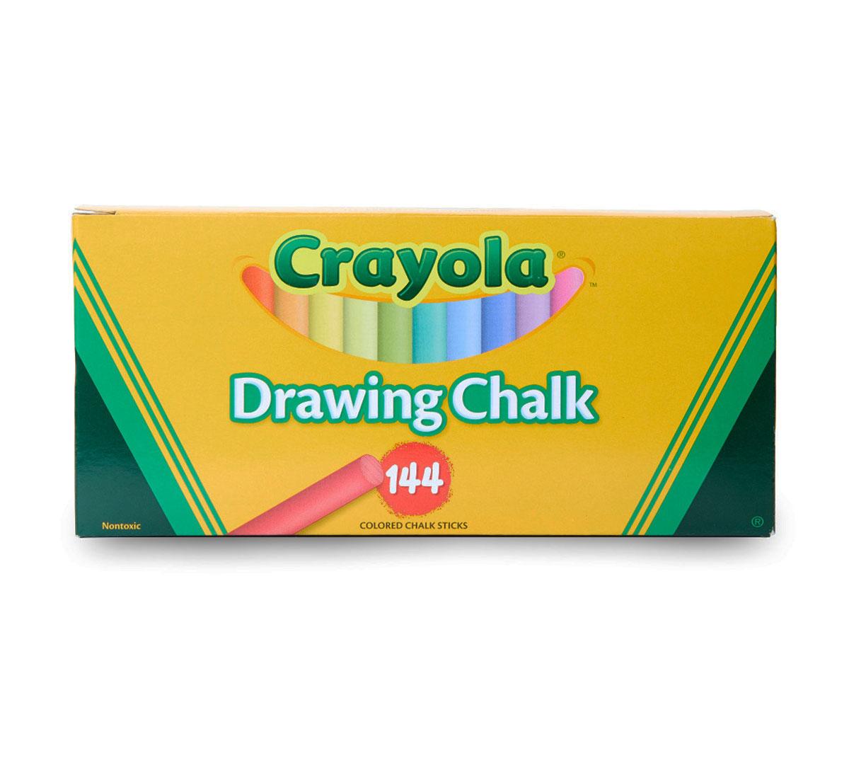 Assorted Colors ST Dixon Ambrite Paper Chalk 12 Sticks/Set DIX53012 