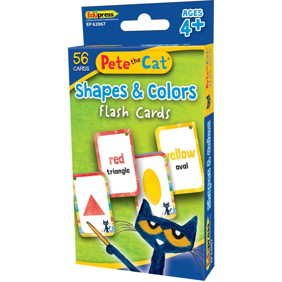 Pete The Cat Shapes + Colors Flash Cards