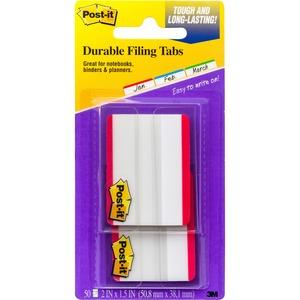 Post-it Durable Tabs 686f-50rd, 2