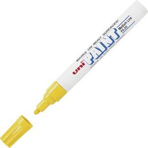 Uni-ball Px-20 Oil Based Yellow Medium Point Paint Pen-12/dz