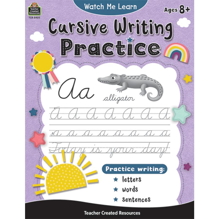 Watch Me Learn Cursive Writing Practice