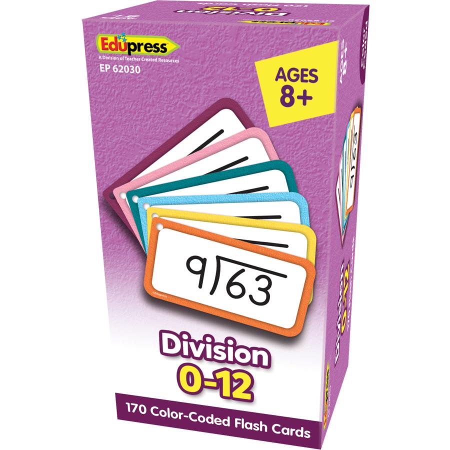  Division Flash Cards - All Facts 0 – 12