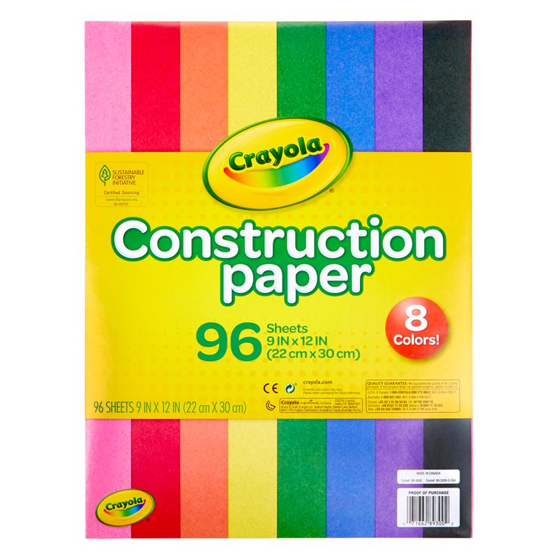 Crayola Construction Paper, Asstd 9