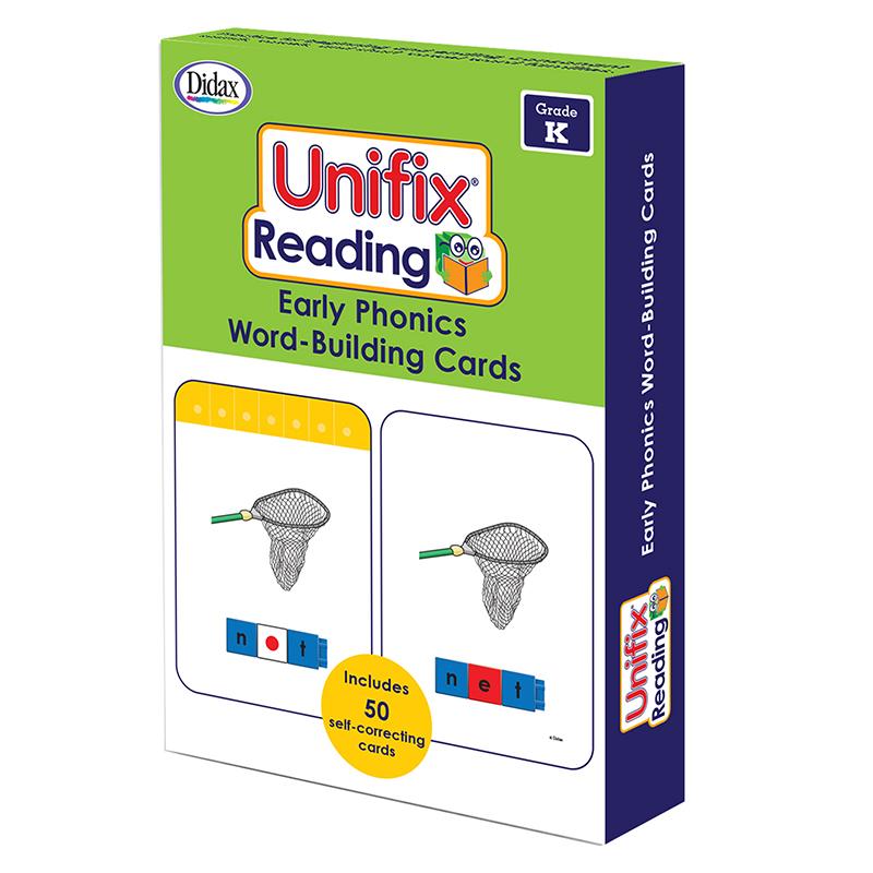 Unifix Reading:  Early Phonics Word-building Cards, Activity Kit Grades K