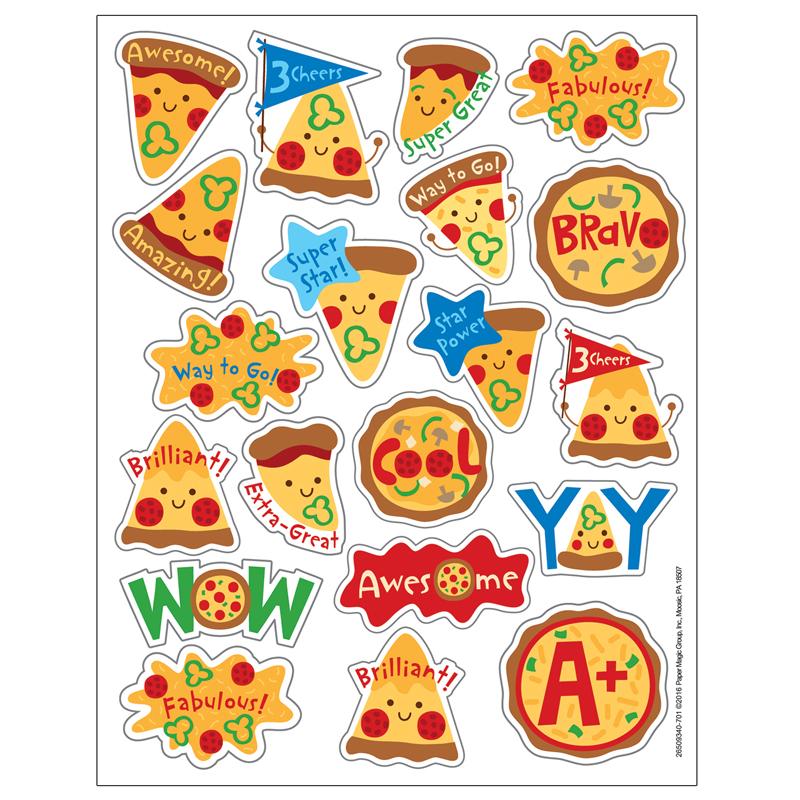 Pizza Scented Stickers, 80/pk