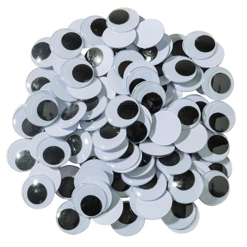 Black Wiggle Eyes, 20mm, 100/pieces, Ages 5+