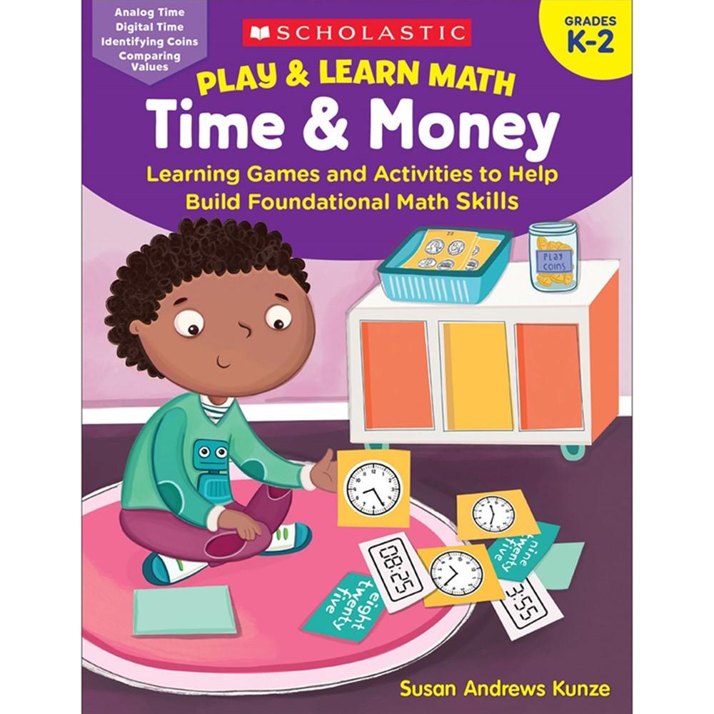 Play & Learn Math: Time & Money Activity Book, Ages 6-8, Grades 1-3