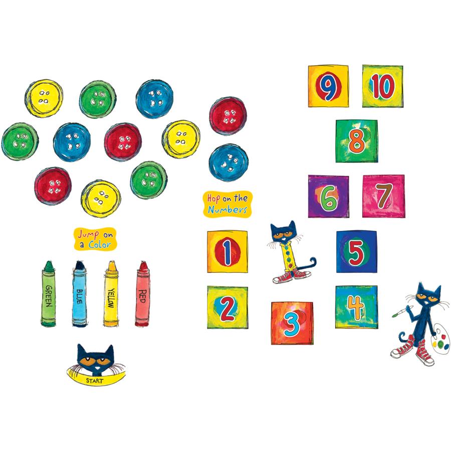 Pete The Cat Numbers & Colors Sensory Path