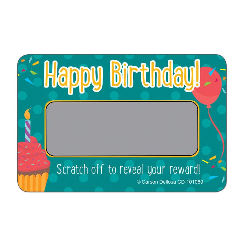 Happy Birthday! Scratch Off Rewards