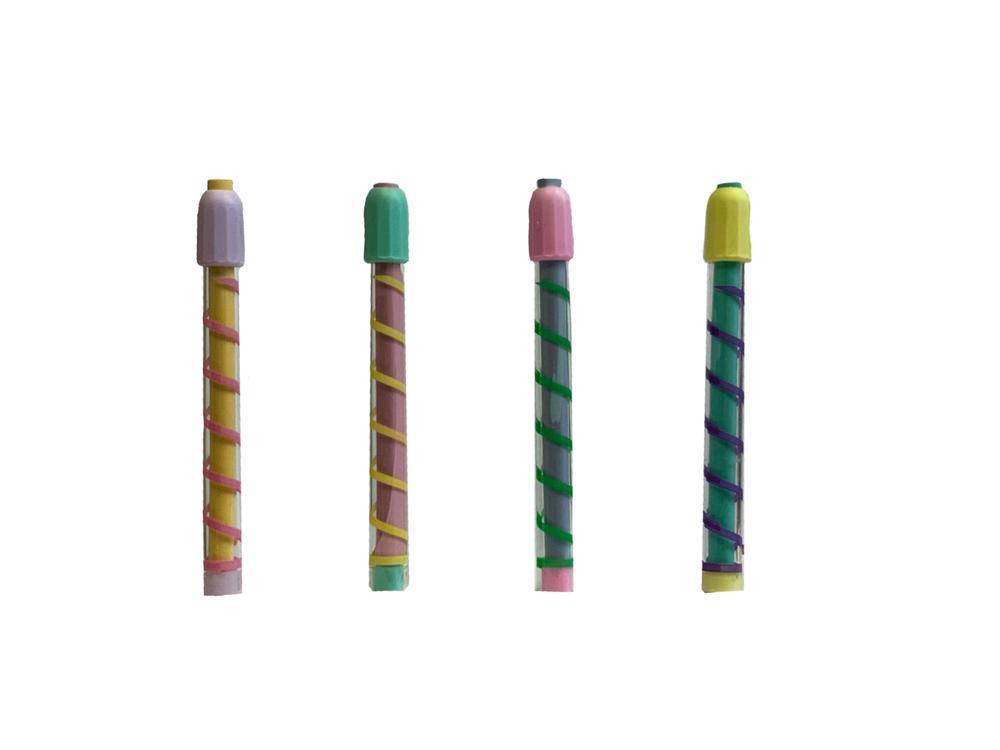 Pastel Color Stick Erasers 36/ds