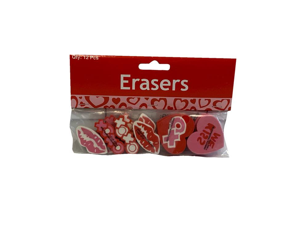 Hugs and Kisses Eraser 36/Bag