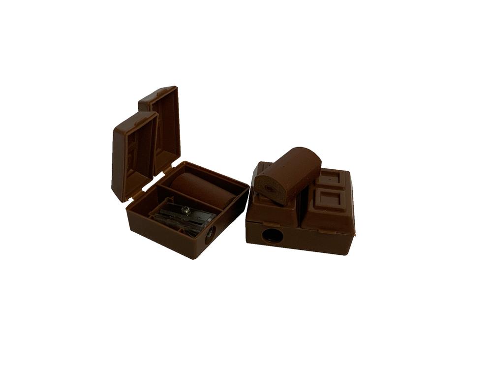 Chocolate Bar Sharpener with Eraser 24ds