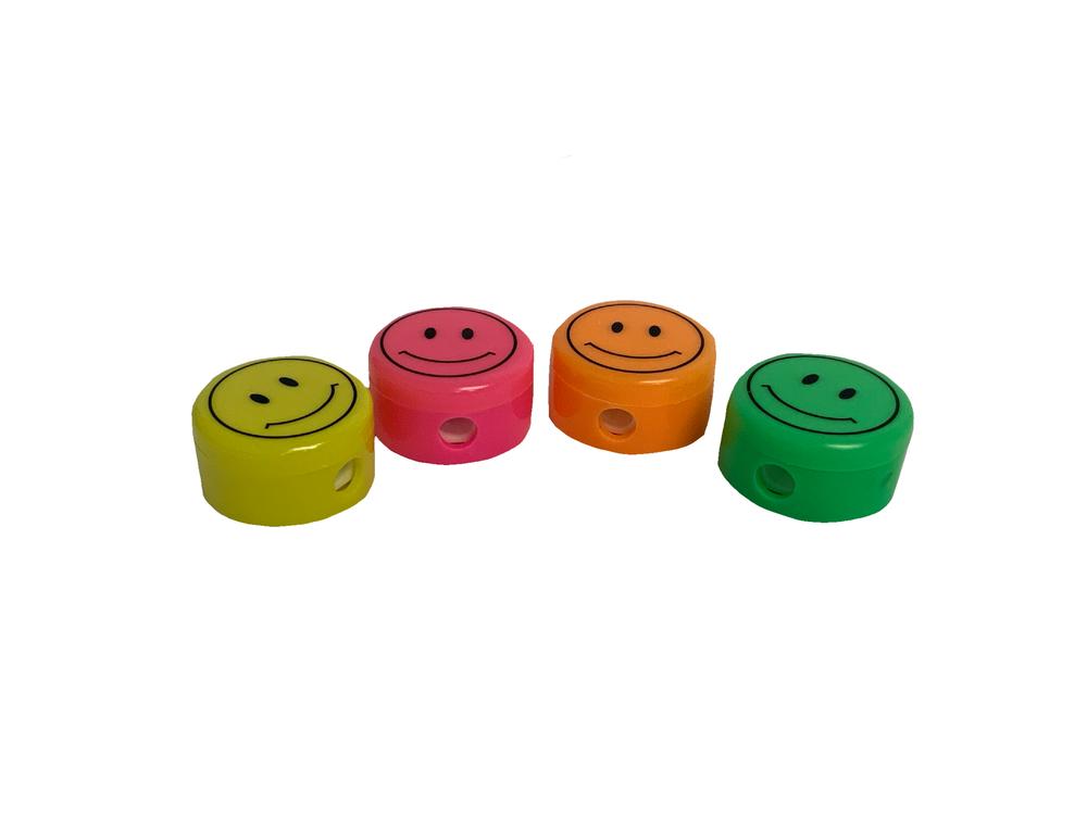 Smiley Face Pencil Sharpeners 24/ds