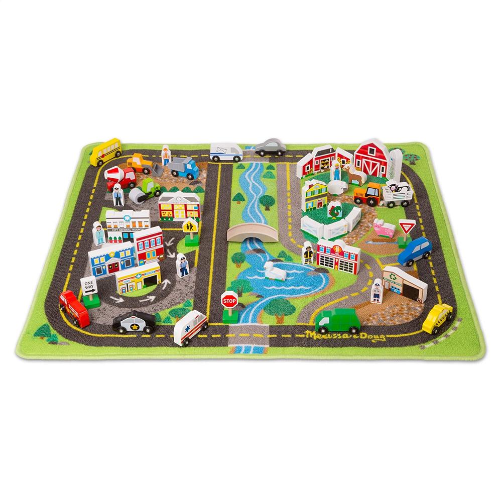  Deluxe Road Rug Play Set, 50 Piece Set, Ages 3 +, Grades Pk +