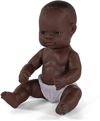 Anatomically Correct African Boy Baby Doll