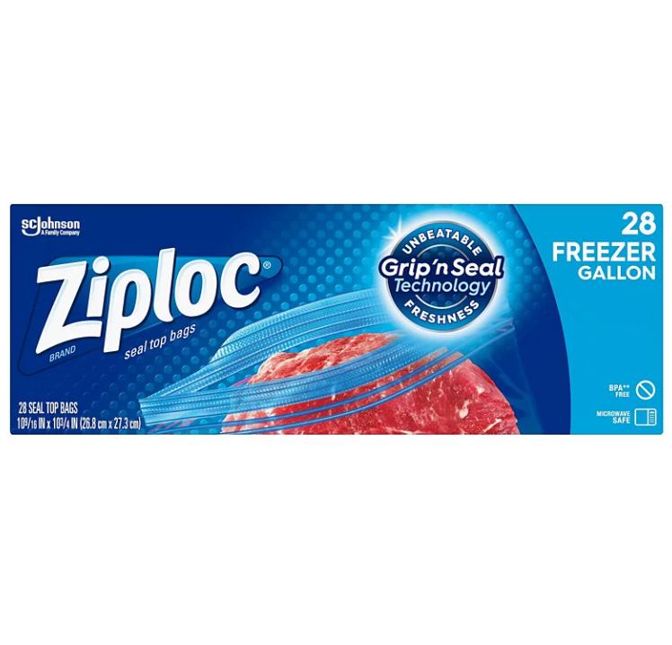 Ziploc Gallon Freezer Storage Bags