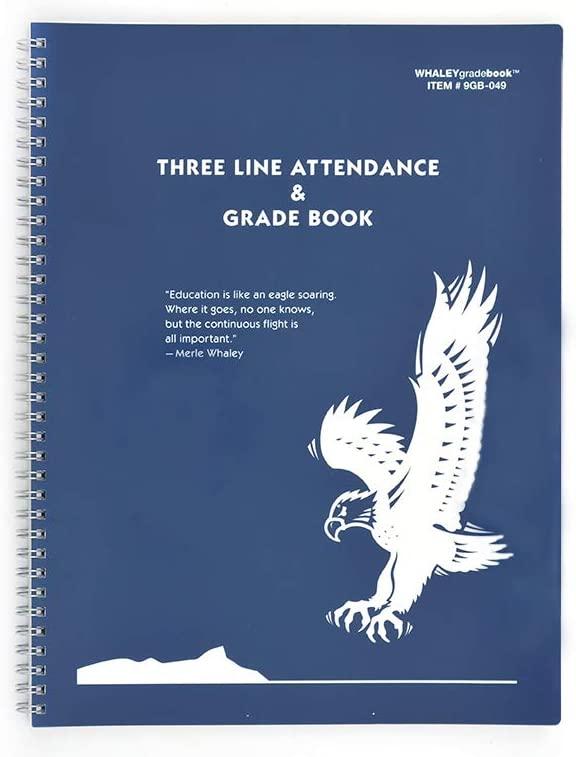  9gb- 049 Three- Line Whaley Gradebook (9 X 12 Inches)