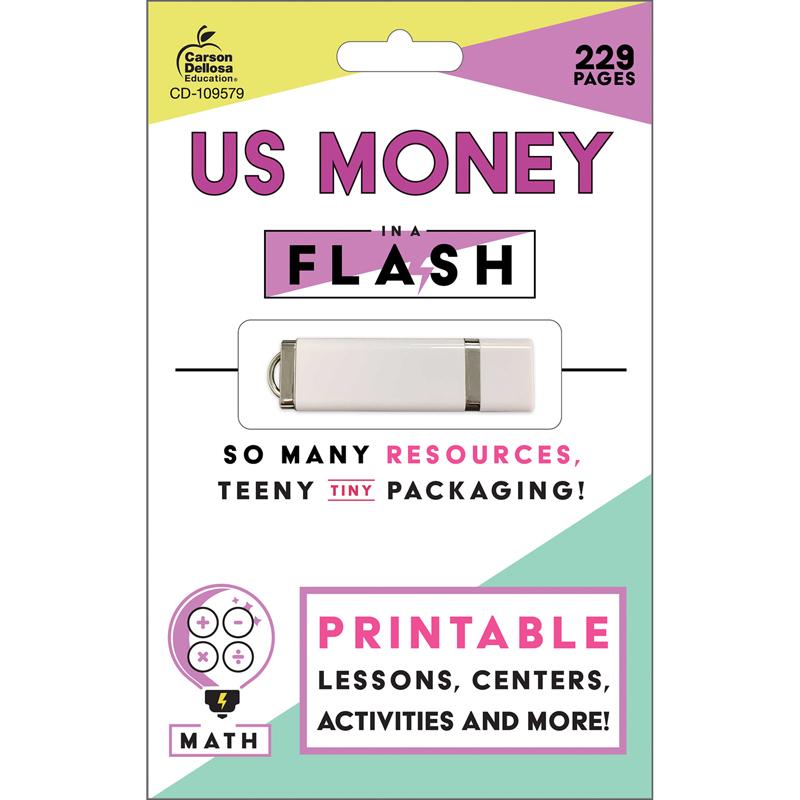 In A Flash:  U.s. Money Flash Drive Digital Resources, Gr.1,2
