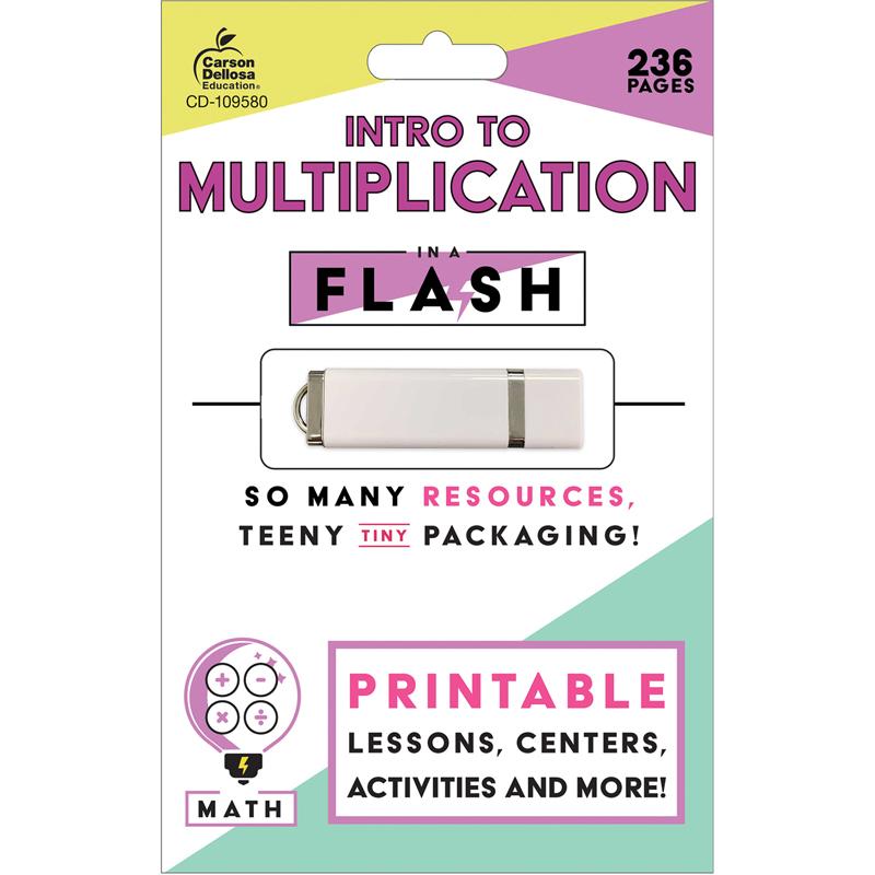 In A Flash: Intro To Multiplication Flash Drive Digital Resources, Gr.2,3