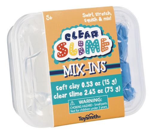 Clear Slime Mix Ins,  Includes 0.53 Oz. Of Soft Clay And 2.65 Oz Of Clear,