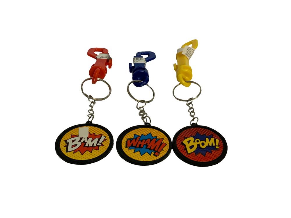 Superhero Backpack Clip Keychain 12/bg