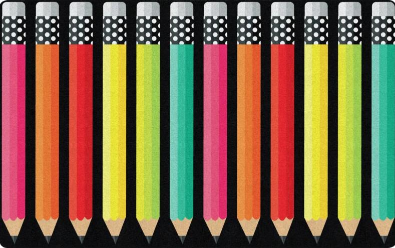 Stylish Brights Pencil Carpet  5` X 7`6