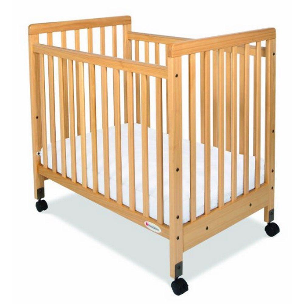  Safety Craft Compact Crib Fixed- Side Crib W/Mattres