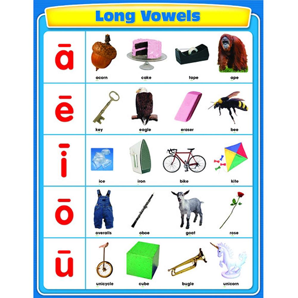 Long Vowels Learning Chart  Discont