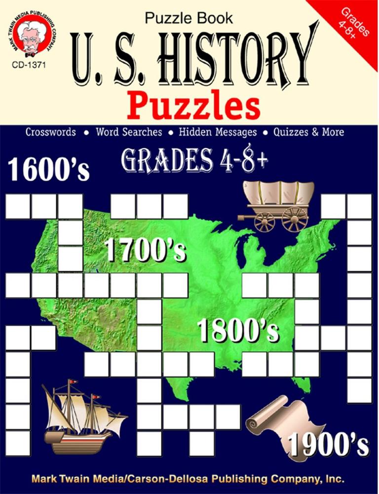  Us History Puzzles Gr 4- 8 +