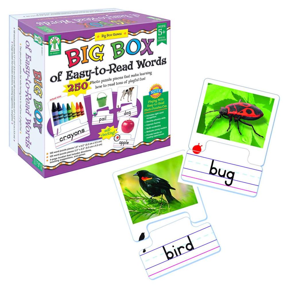  Big Box Of Easy- To- Read Words Game Gr.K- 2