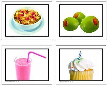  Photographic Learning Cards : More Food Nouns Pk- 1- Ell