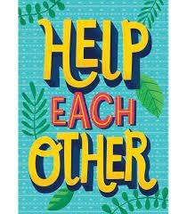  One World : Help Each Other Motivational Poster