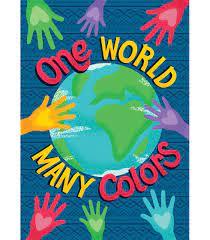 One World Many Colors Poster