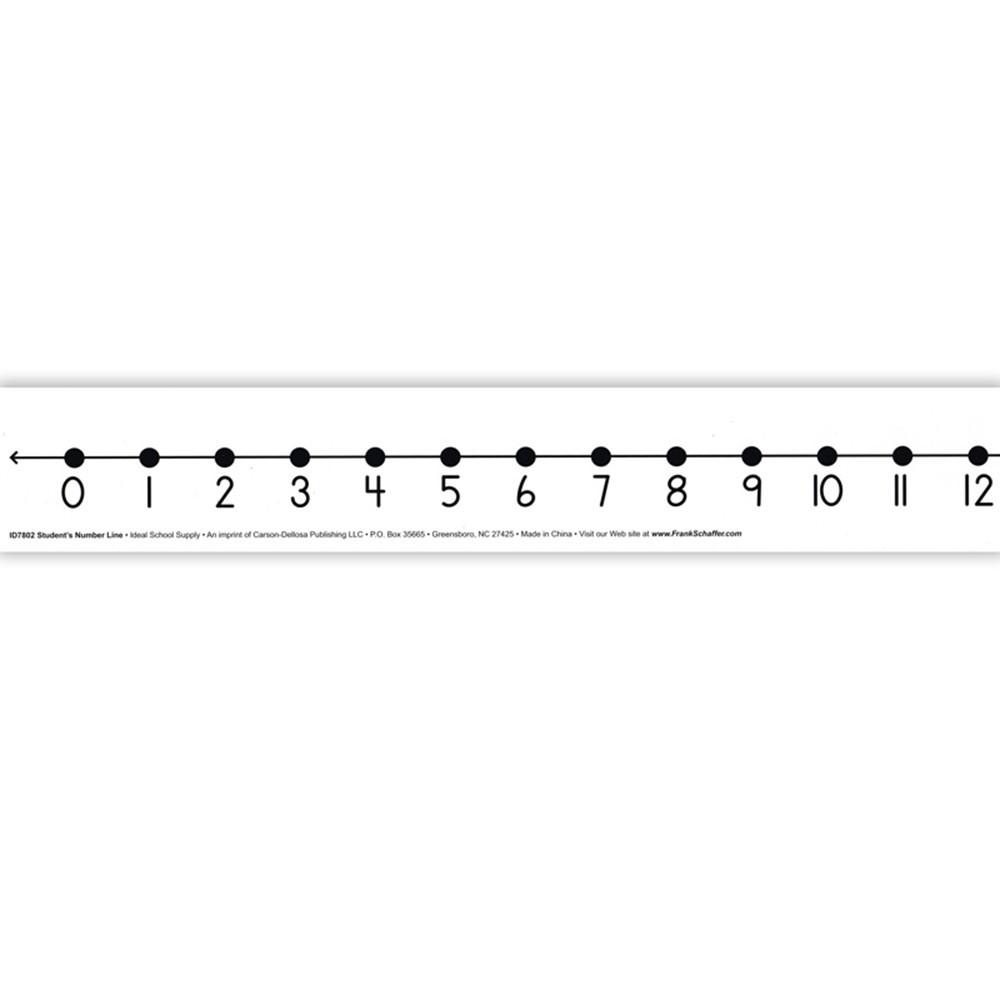 Student Number Lines 12pk Non Adhesive
