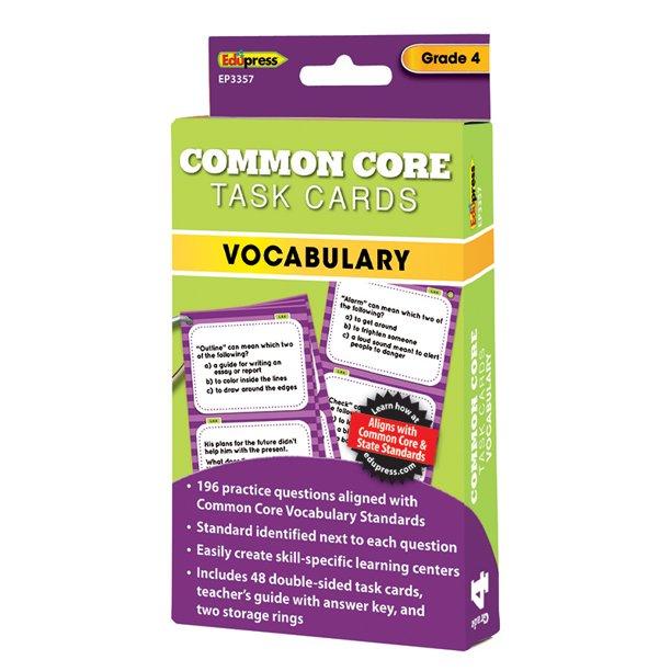 Common Core Vocabulary Grade 4 Task Cards D