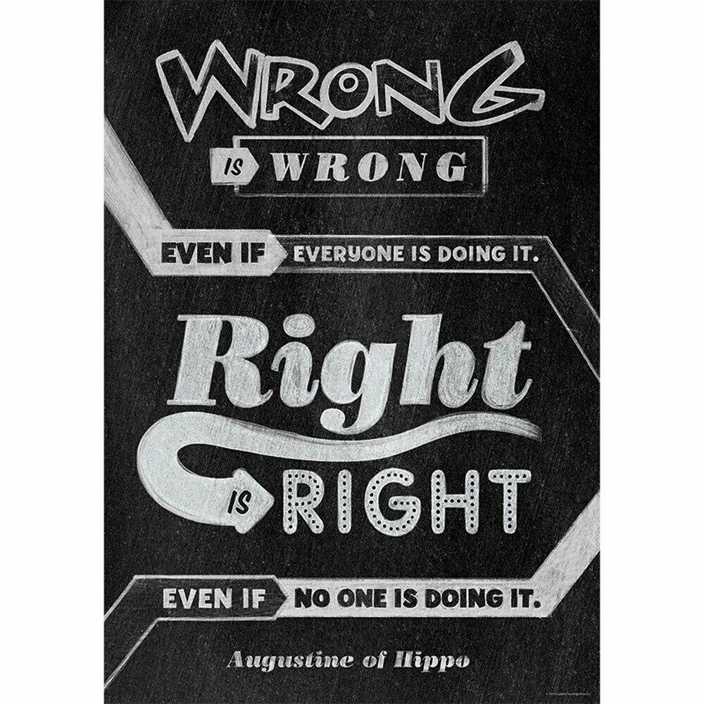Wrong Is Wrong Even If Poster