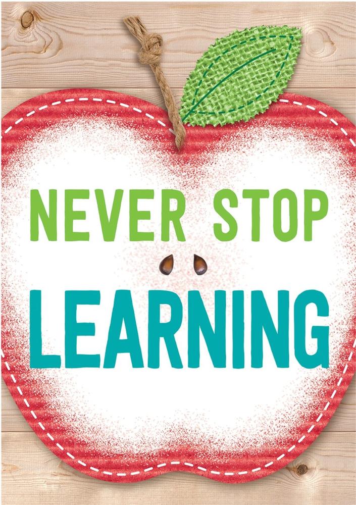 Never Stop Learning Inspire U Poster
